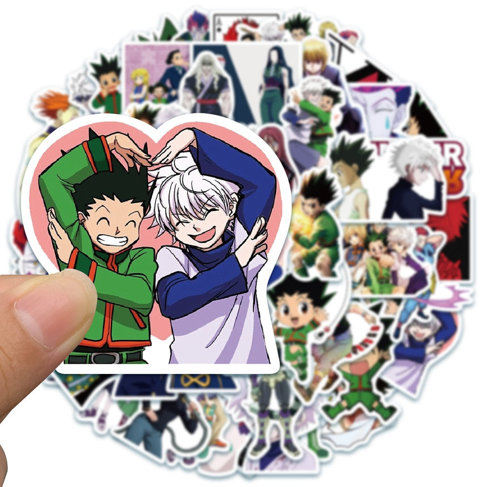 10/30/50PCS Cartoon Anime Hunter X Hunter Graffiti Cute Character Diary Luggage Laptop Toys PVC Decorative Stickers Wholesale