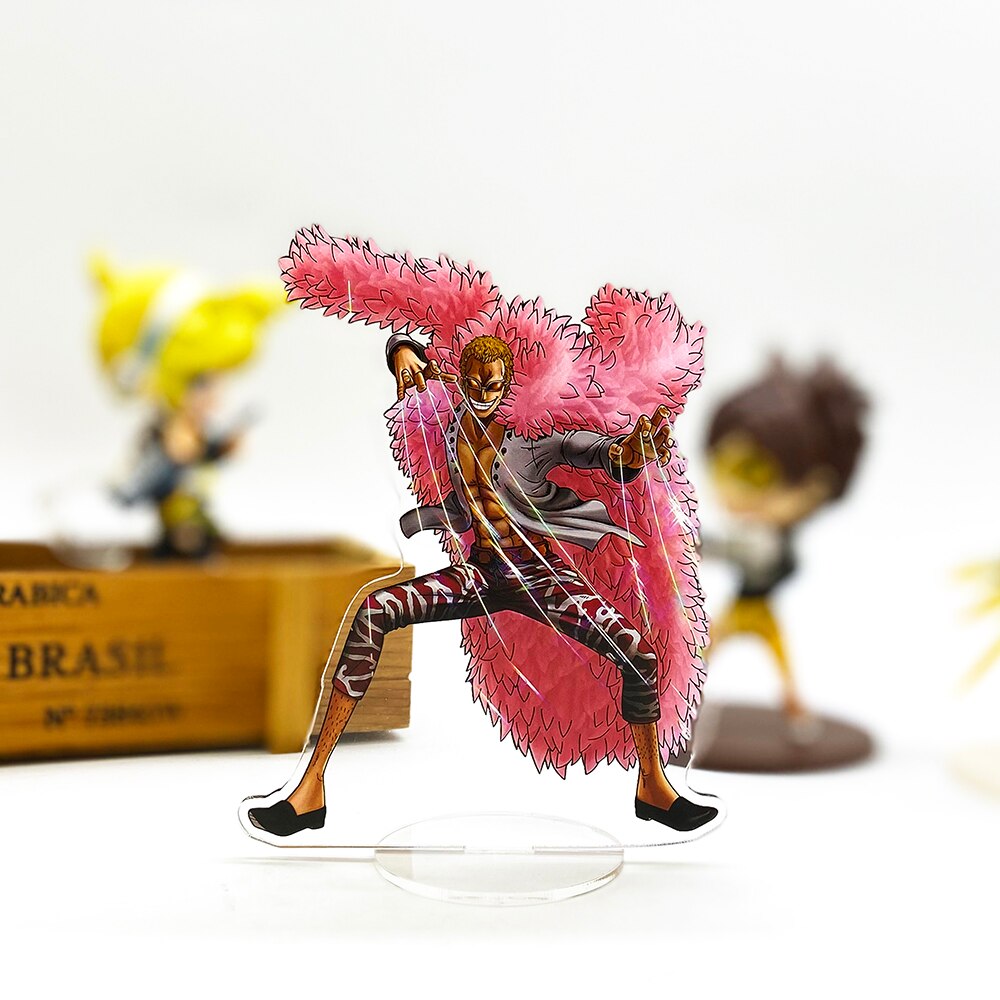 One Piece Donquixote Doflamingo  anime  acrylic standee figurines desk decoration cake topper