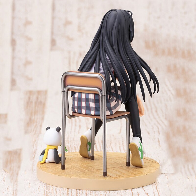 My Teen Romantic Comedy SNAFU 2 Brinquedos Yukino Yukinoshita Chair Panda Uniforms Sitting Posture PVC Birthday Model Toys Gifts