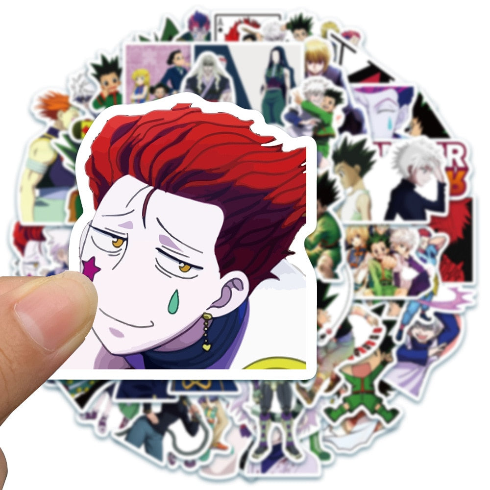 10/30/50PCS Cartoon Anime Hunter X Hunter Graffiti Cute Character Diary Luggage Laptop Toys PVC Decorative Stickers Wholesale