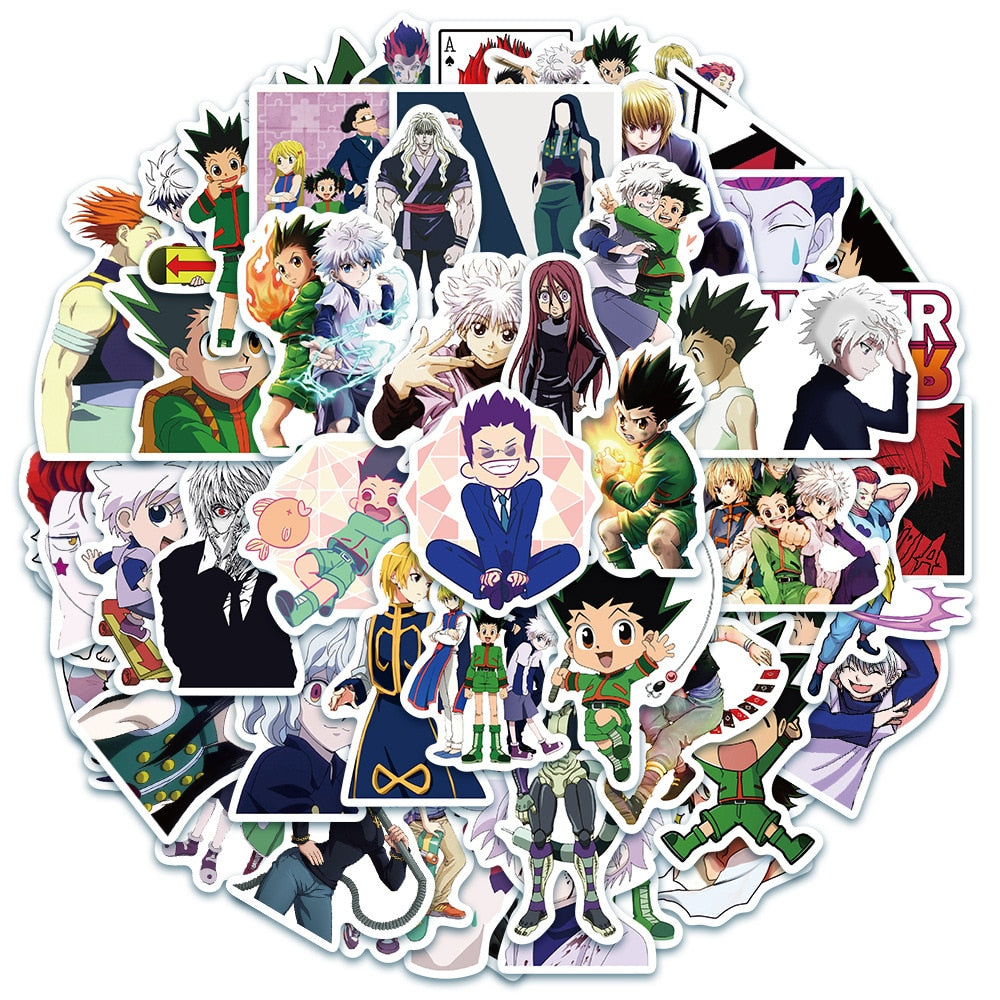 10/30/50PCS Cartoon Anime Hunter X Hunter Graffiti Cute Character Diary Luggage Laptop Toys PVC Decorative Stickers Wholesale