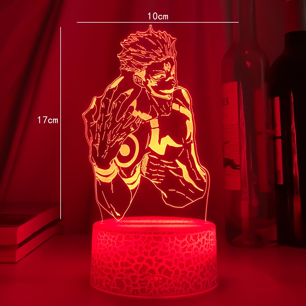 Anime Jujutsu Kaisen Led Light Ryomen Sukuna for Kid Bedroom Decor Nightlight Friend Birthday Gift Manga Led Lamp Ryomen Sukuna