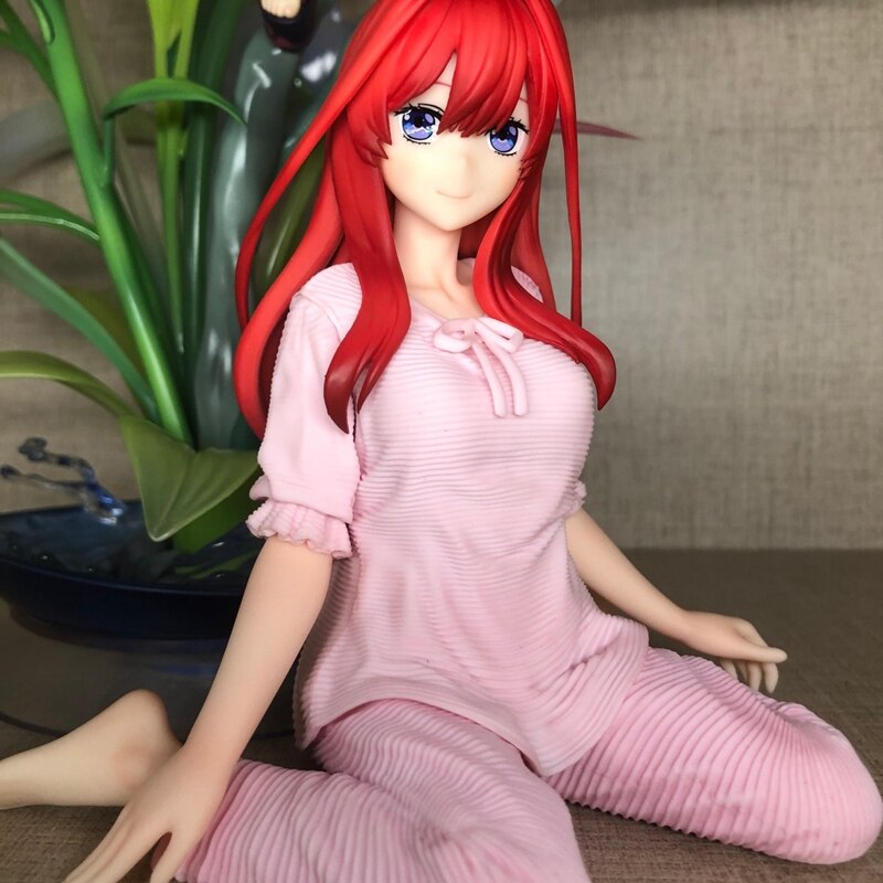 Anime Nakano Itsuki Figure M·A·Y Pink Pajama Model Toy Cute The Quintessential Quintuplets Figuine Action Doll