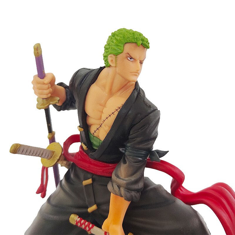 15cm One Piece Anime Figures Roronoa Zoro Katana Sword Weapon PVC Action Figure Collection Model Doll Ornaments Toys Kids Gifts