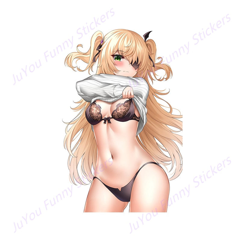 Sexy anime girl Sticker | Bikini Anime girl stickers | Sexy swimsuit stickers | underwear car stickers decal anime cute car accessories decoration