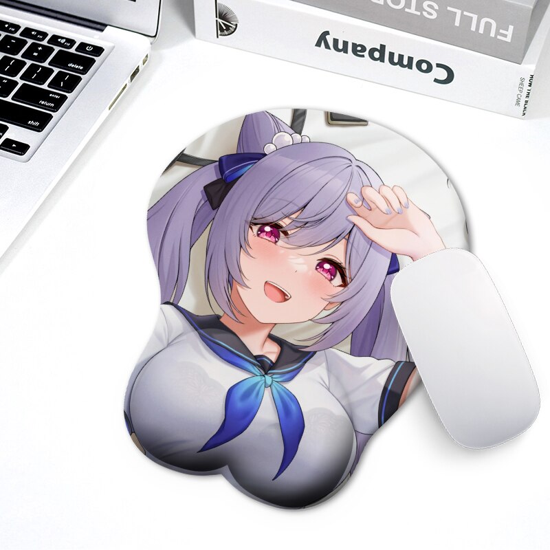 Non-slip Anime Sexy Girl 3D Hip Soft Mouse Pads with Wrist Rest Gaming Mousepad