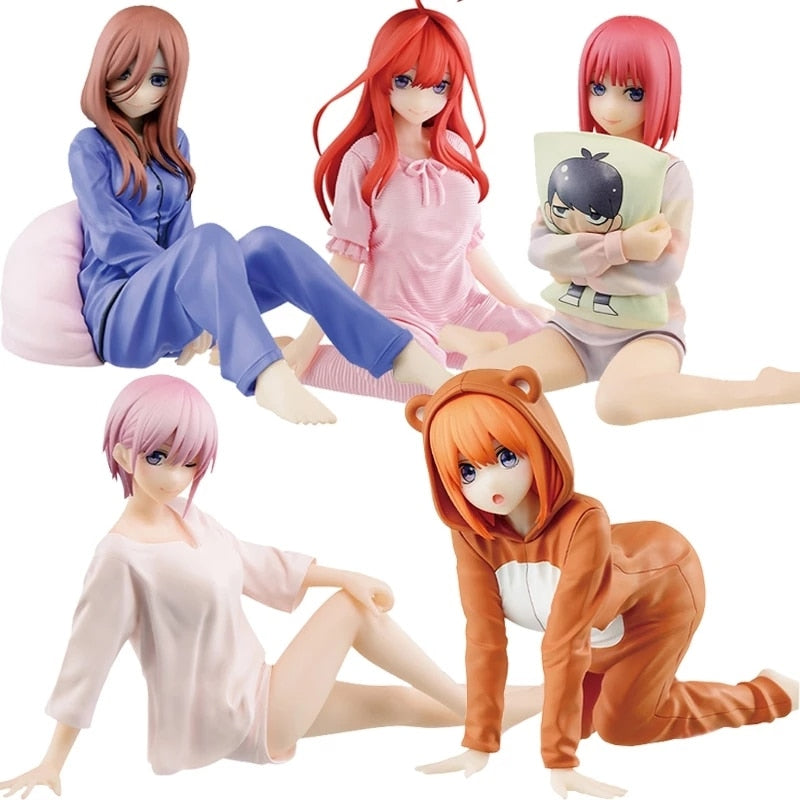 Anime Nakano Itsuki Figure M·A·Y Pink Pajama Model Toy Cute The Quintessential Quintuplets Figuine Action Doll