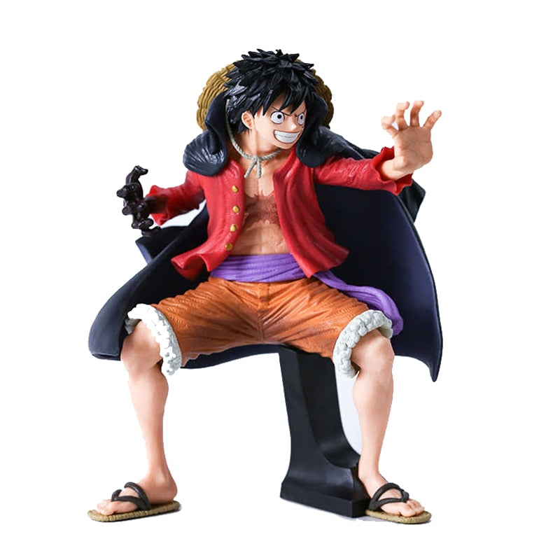 20cm Anime One Piece Figure KOA Art King Monkey D Luffy Ghost Island Battle Suit Wano Country Action Figure PVC Model Toys