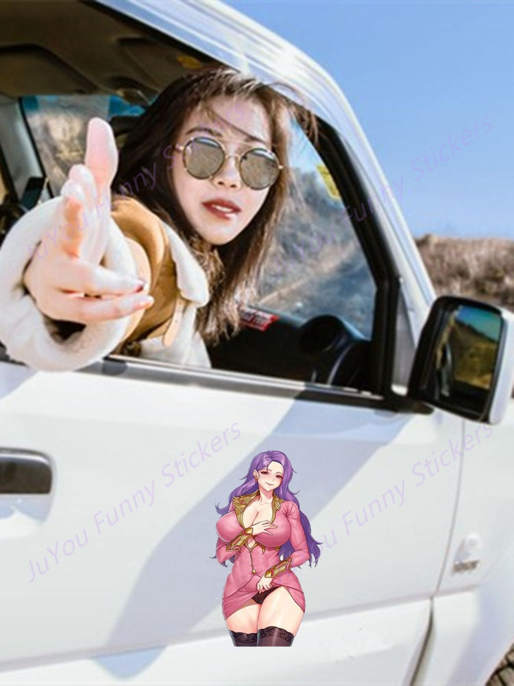 Sexy anime girl Stickers | Bikin Anime girl stickers | Sexy swimsuit stickers | underwear car stickers decal anime cute car accessories decoration