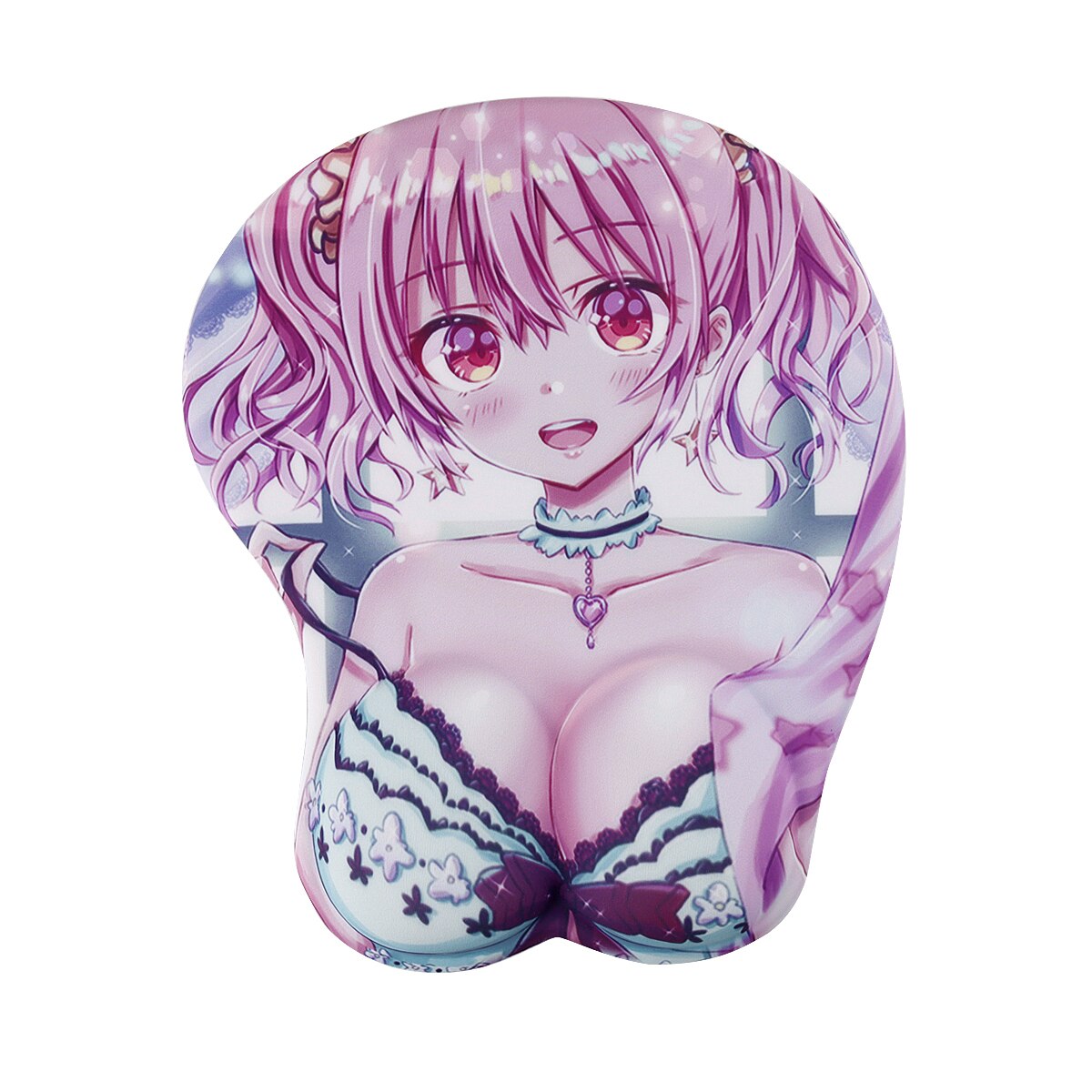 New Creative Cartoon Anime 3D Sexy Chest Silicone Mouse Pad Wrist Rest Support