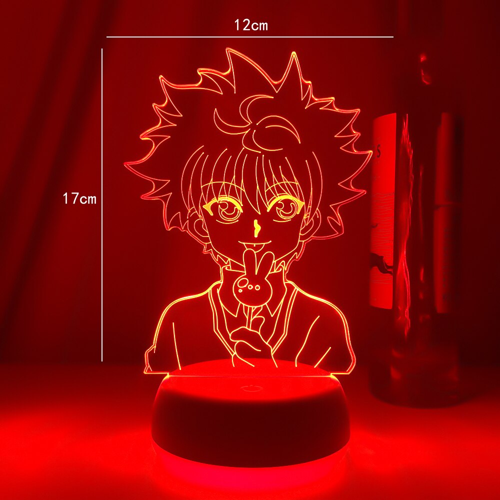 New Anime Hunter X Hunter Killua 3d Led Light for Bedroom Decor Nightlight Birthday Gift Acrylic Led Night Lamp Hxh Cute Killua