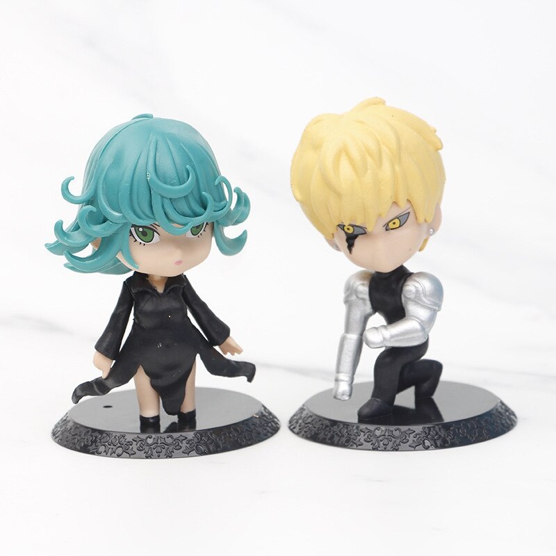 10CM Anime ONE PUNCH-MAN Figure Saitama ToyTatsumaki Doll Genos Figuine Action Model 4Pcs/1Set Set Toy Gift