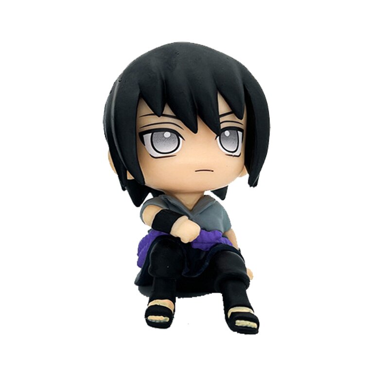 Anime Naruto Figure Uzumaki Naruto Kakashi Uchiha Sasuke Itachi Obito Madara Cute Toys Q Figurals Car Decoration Model Dolls