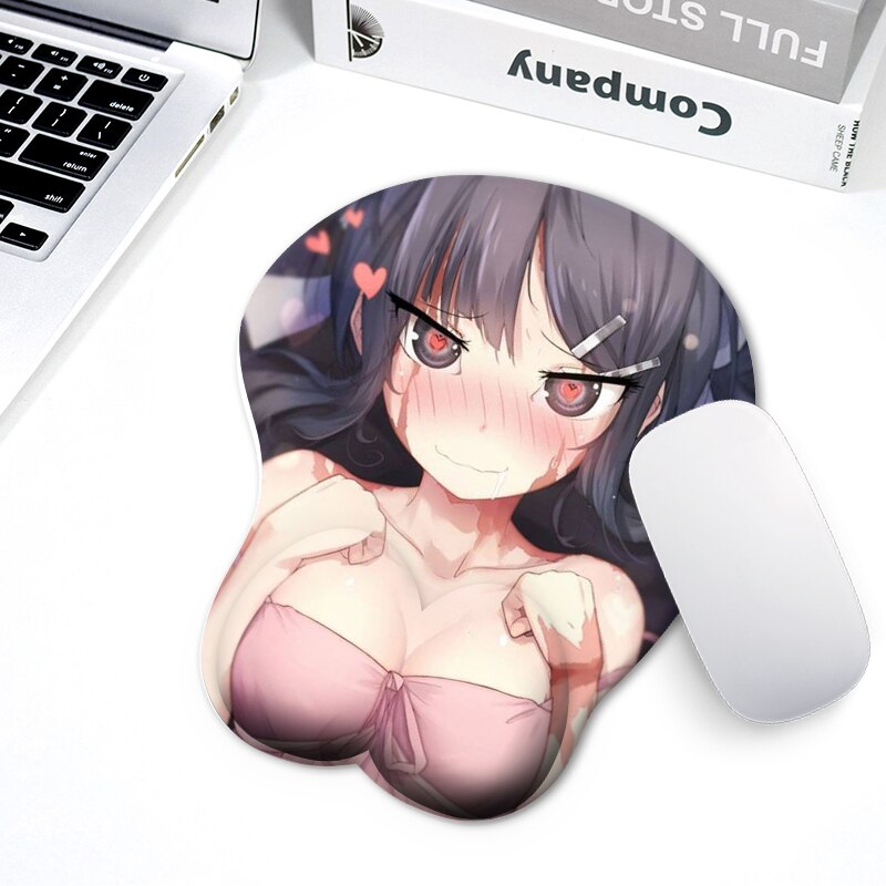 Anti slip 3D cute mouse pad Anime sexy girl 3D hip soft mouse pad with wrist support game mouse pad