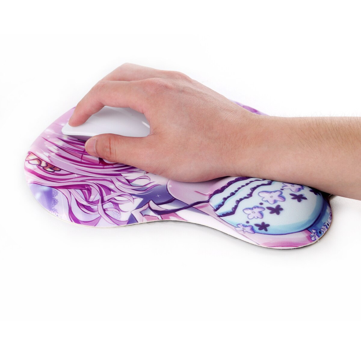 3D Silicone Wrist Mouse Pad for Boys and Girls Home Office Game Hand Laptop Gift Pad