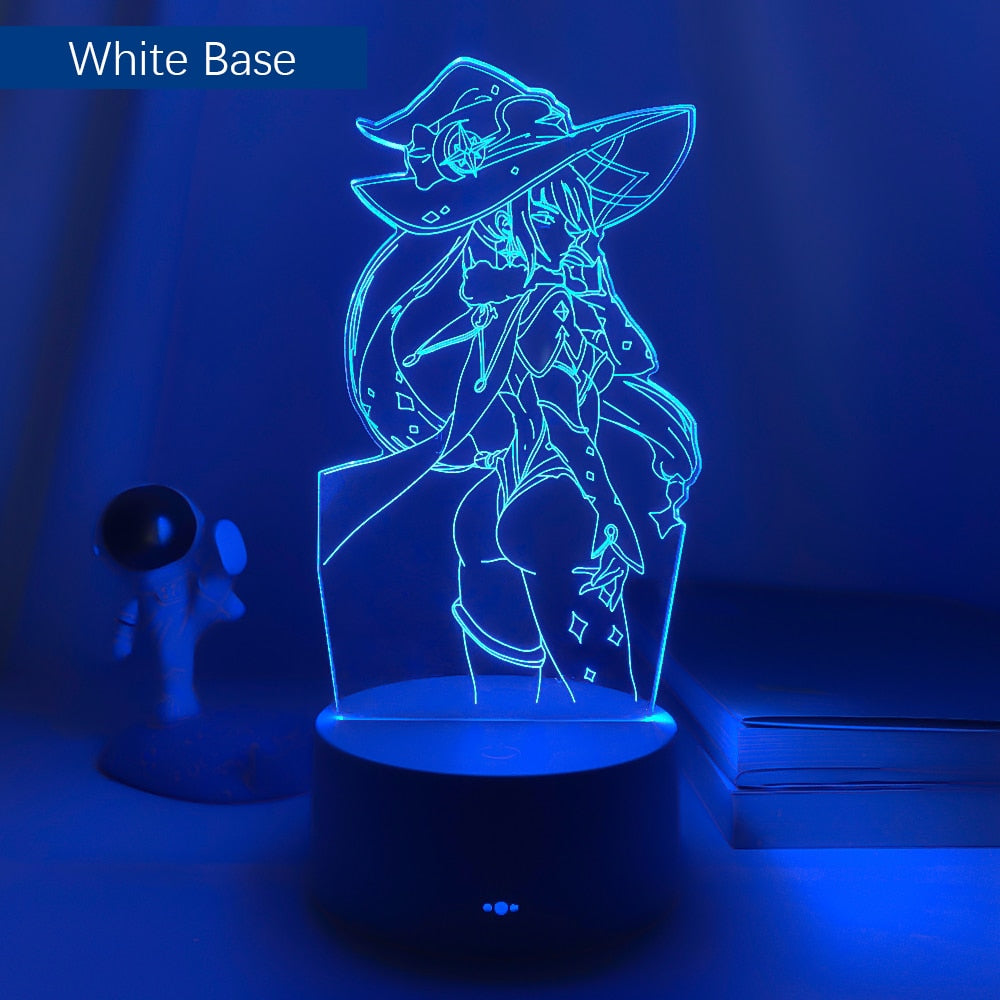 Genshin Impact Mona Megistus 3d Lamp for Child Bedroom Decoration Kids Birthday Gift Room Decor Genshin Impact Led Light Bedside