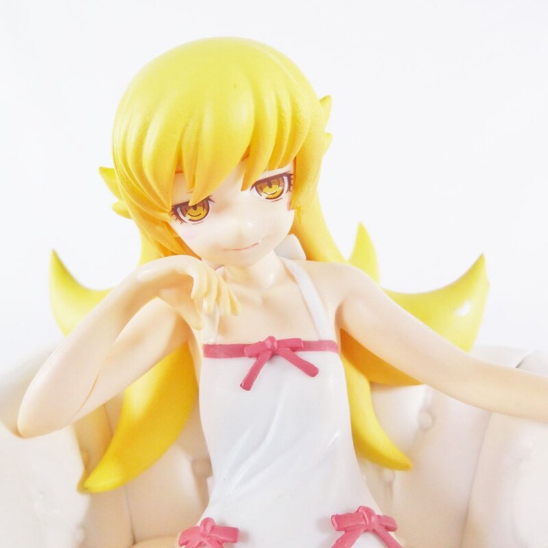 12cm Anime Bakemonogatari Series Figure Sofa Seat Oshino Shinobu PVC Action Figure Toys Collectible Model Toys