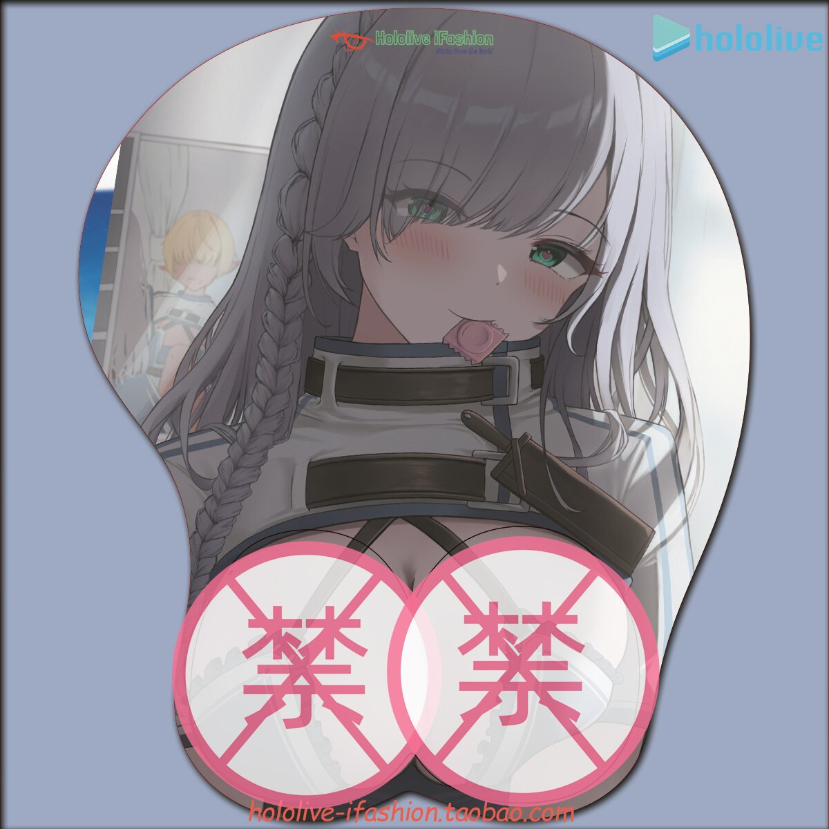 Shirogane Noel Sexy 3D Mousepad Vtuber hololive Hand Wrist Rest Mouse Pad Mousepad Silicone Breast Oppai Soft Mouse Mat Otaku