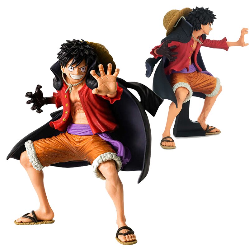 20cm Anime One Piece Figure KOA Art King Monkey D Luffy Ghost Island Battle Suit Wano Country Action Figure PVC Model Toys