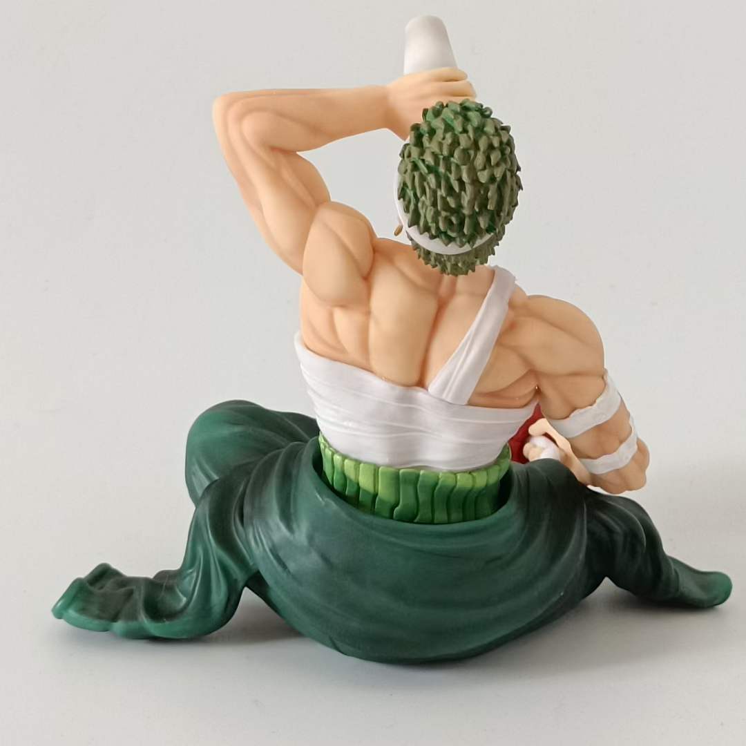 15cm Anime One Piece Figure GK Injured Drinking Roronoa Zoro Action Figures PVC Zoro Roronoa Collection Model Toys Doll Gifts