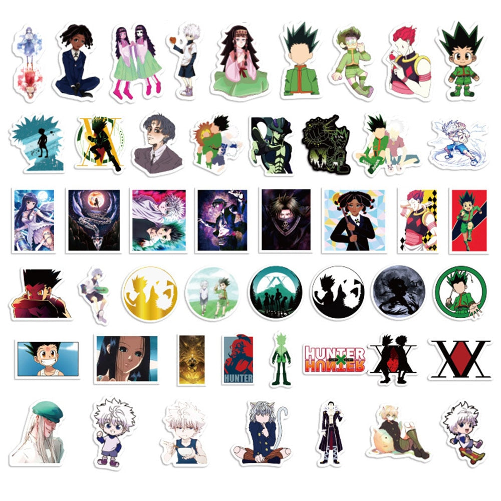 10/30/50/100PCS Anime HUNTER HUNTER Cartoon Stickers Kids Toy Gift DIY Suitcase Fridge Notebook Laptop Sticker Graffiti Decals