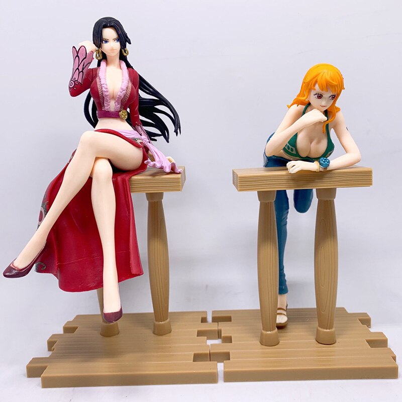 Anime One Piece Figure Sweet Style Pirates Nefeltari Vivi GRANDLINE JOURNEY Boa Hancock Nami Action Figure Model Toys In Stock