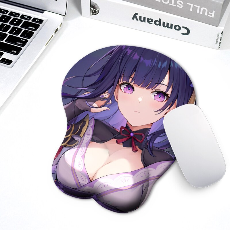 Non-slip Anime Sexy Girl 3D Hip Soft Mouse Pads with Wrist Rest Gaming Mousepad