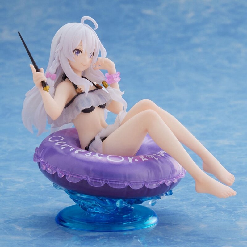 Anime Wandering Witch Figure Elaina Sexy Swimsuit Sitting Model Magic Girl PVC Car Decoration Children&#39;s Toy Collection Gift