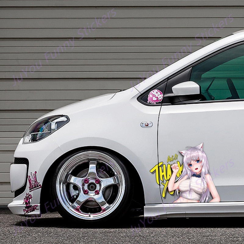 Sexy anime girl Sticker | Bikini Anime girl stickers | Sexy swimsuit stickers | underwear car stickers decal anime cute car accessories decoration