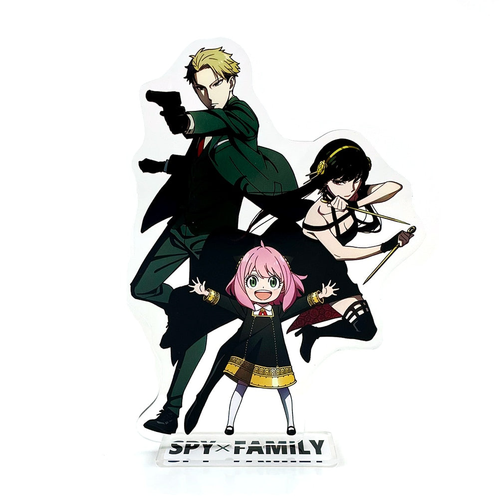 Spy x Family Anya Forger Yor Forger Loid Forger #D style acrylic standee figurines desk decoration cake topper