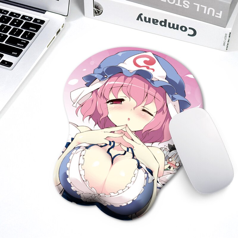 2022 New Beauty Sexy 3D Breast Mouse Pad Soft Silicone Large Breast Mouse Pad with Wrist Rest