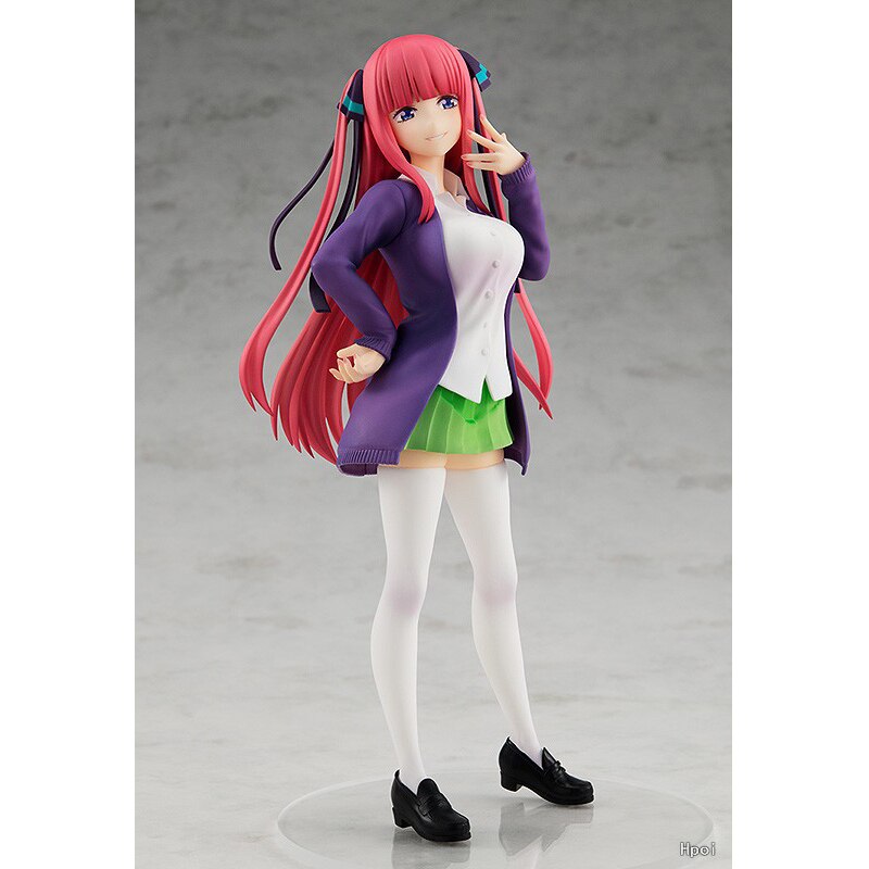 18CM Anime The Quintessential Quintuplets Figure Kawaii Sexy Ichika Nino School Uniform Standing Static Collection PVC Toys Doll