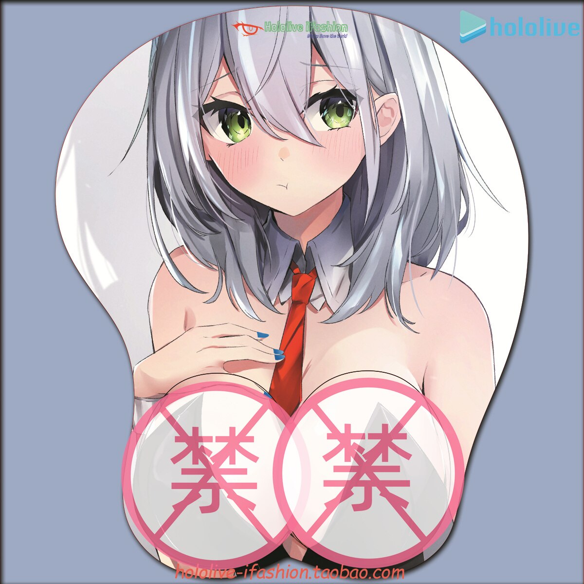 Shirogane Noel Sexy 3D Mousepad Vtuber hololive Hand Wrist Rest Mouse Pad Mousepad Silicone Breast Oppai Soft Mouse Mat Otaku