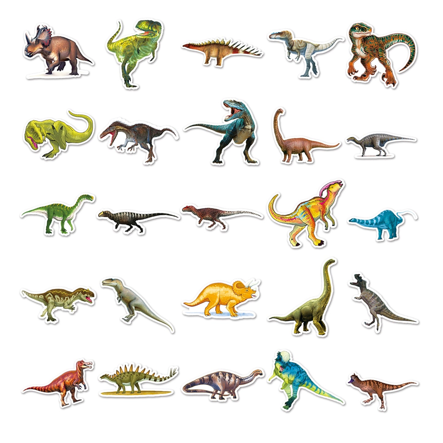 10/30/50PCS Cool Dinosaur Stickers Cartoon Decoration Kids Gift Decals DIY Suitcase Scrapbook Helmet Bicycle Luggage Classic Toy