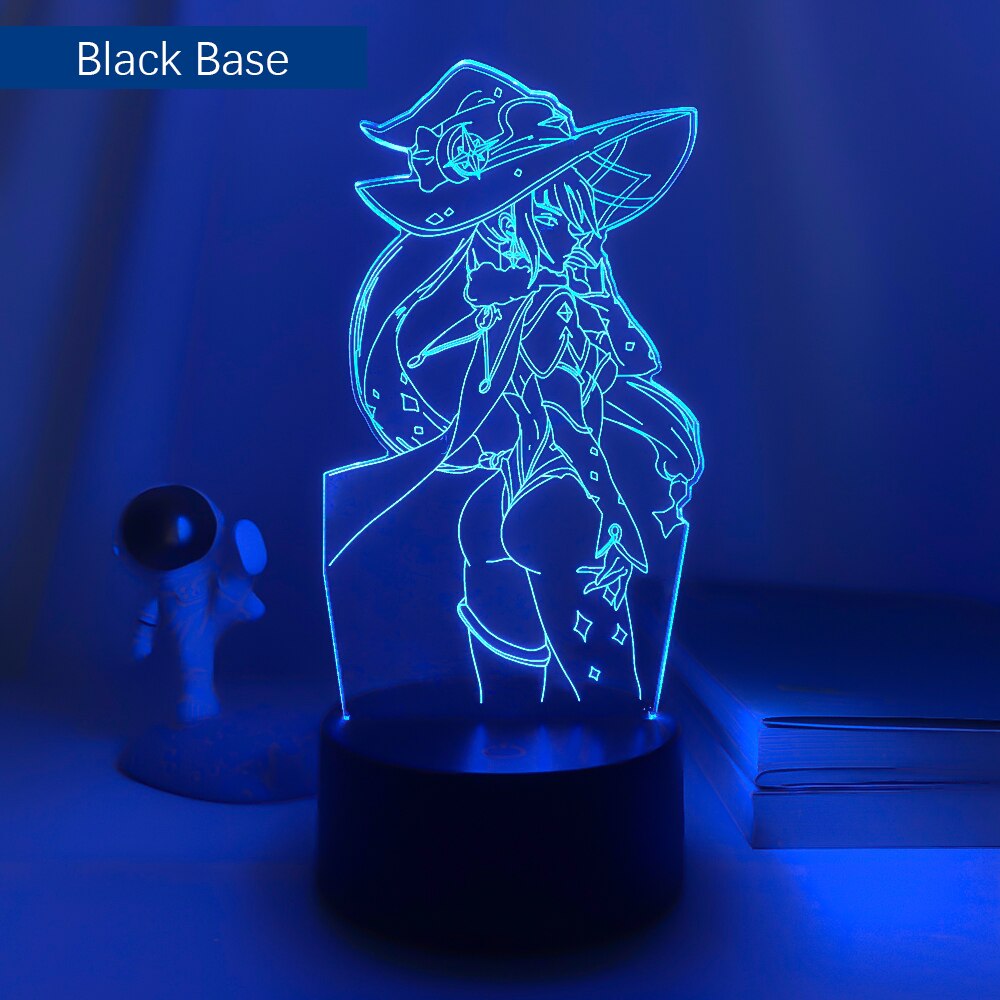 Genshin Impact Mona Megistus 3d Lamp for Child Bedroom Decoration Kids Birthday Gift Room Decor Genshin Impact Led Light Bedside