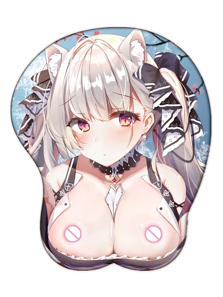 Formidable (azur Lane) Cospaly Gaming Mouse Pad Sexy Big Breast 3D with Wrist Oppai Silicone Gel Manga Cute Desk Pad