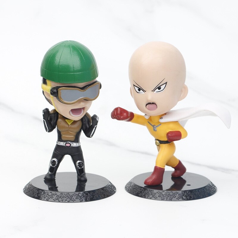 10CM Anime ONE PUNCH-MAN Figure Saitama ToyTatsumaki Doll Genos Figuine Action Model 4Pcs/1Set Set Toy Gift