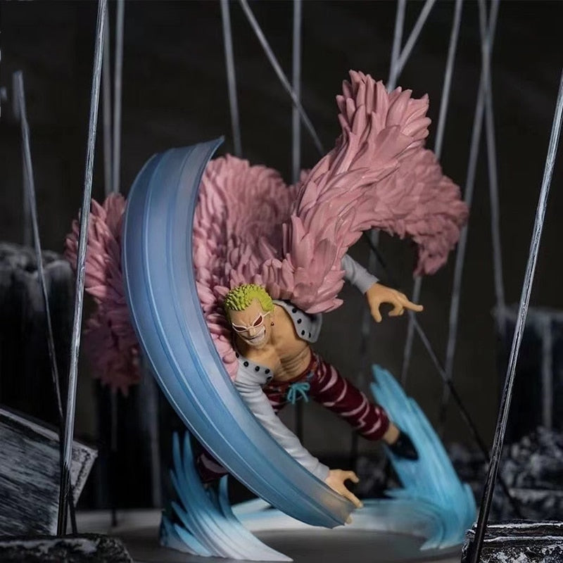 9cm Anime One Piece Figures Memory of Duel Donquixote Doflamingo Action Figure PVC Collection Model Doll Gifts Toys Gifts