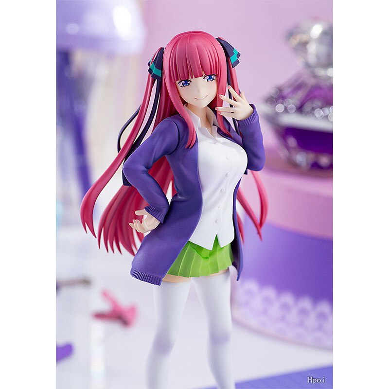 18CM Anime The Quintessential Quintuplets Figure Kawaii Sexy Ichika Nino School Uniform Standing Static Collection PVC Toys Doll