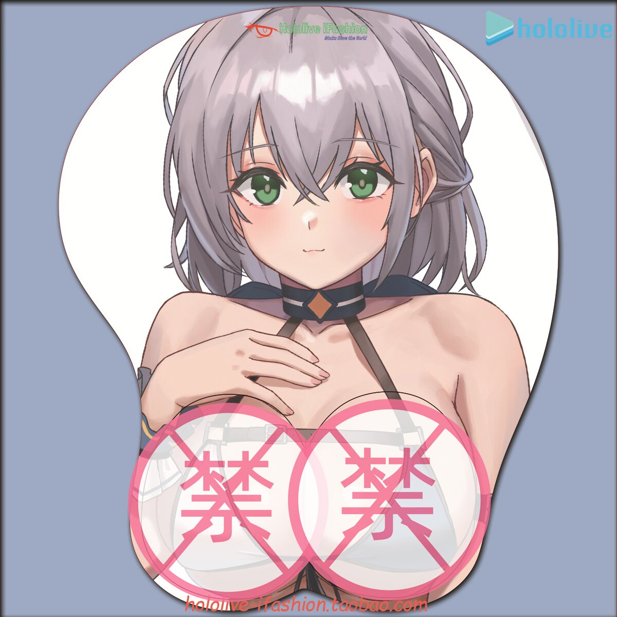 Shirogane Noel Sexy 3D Mousepad Vtuber hololive Hand Wrist Rest Mouse Pad Mousepad Silicone Breast Oppai Soft Mouse Mat Otaku