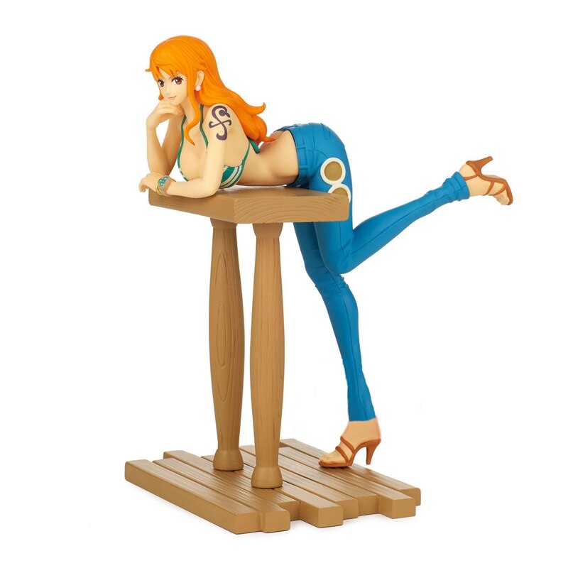 17cm Anime Peripherals One Piece Anime Figures Sexy Nami Action Figure PVC Adults Collection Model Doll Ornaments Toys Box Gifts