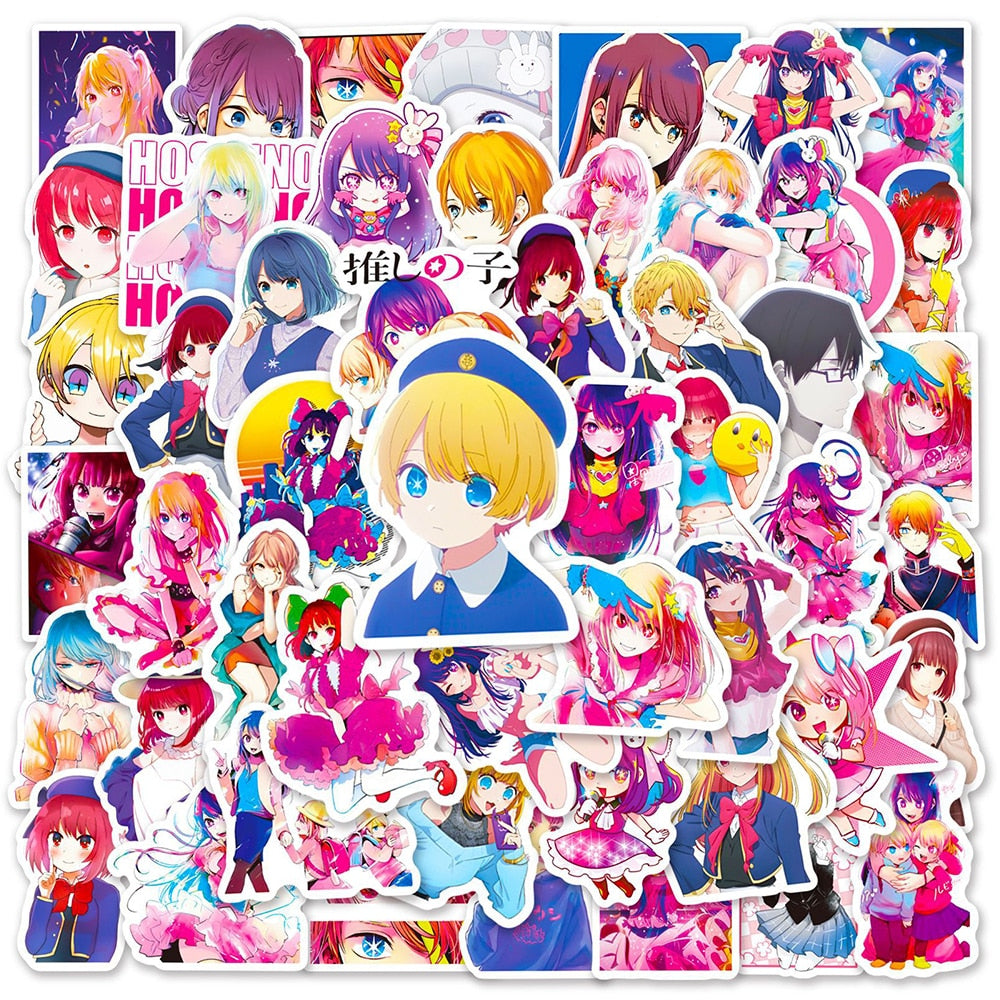 10/30/50PCS Anime Oshi No Ko Stickers Cartoon Graffiti Decals Classic DIY Toys Gift Decoration Phone Luggage Fridge Skateboard