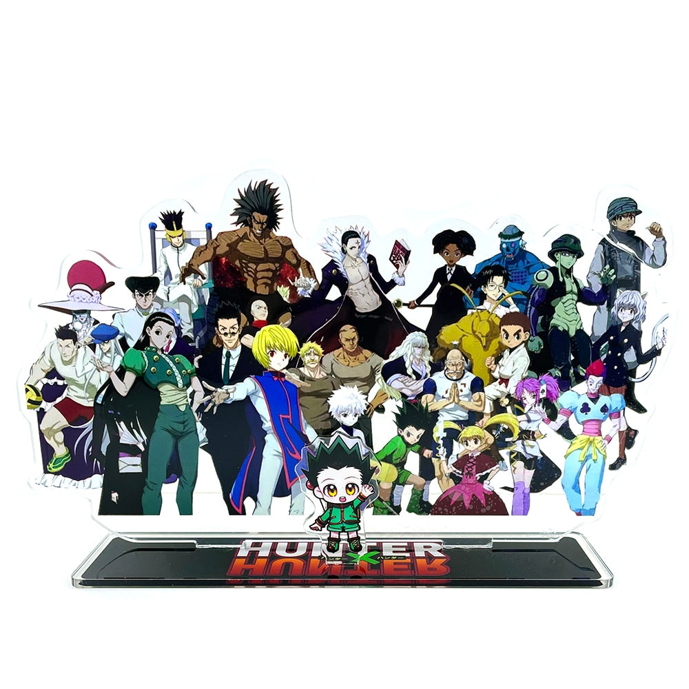 HUNTER HUNTER group Killua Kurapika Hisoka Leorio Gon Meruem Chrollo acrylic standee figurines desk decoration cake topper