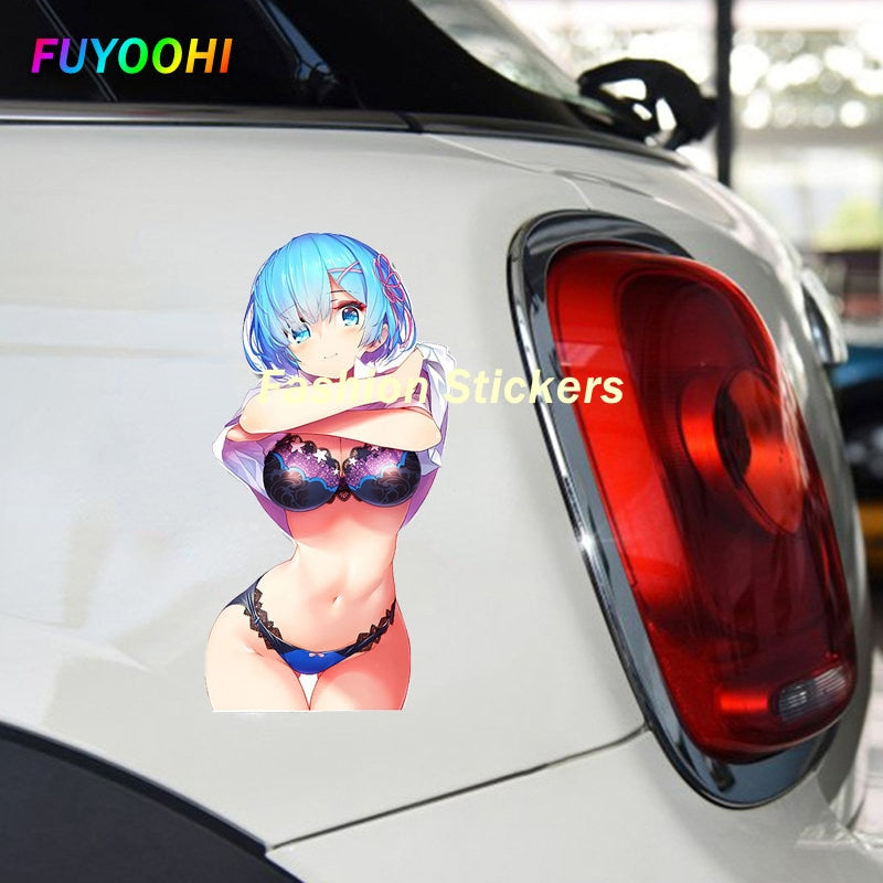 Sexy anime girl Sticker | Bikini Anime girl stickers | Sexy swimsuit stickers | underwear car stickers decal anime cute car accessories decoration