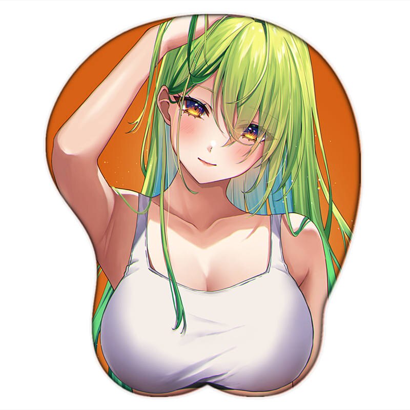 Sexy Oppai Mousepad Ceres Fauna for Hololive Cute Boobs Mouse Pad Silica Gel Wrist Rest Anime 3D Gamer