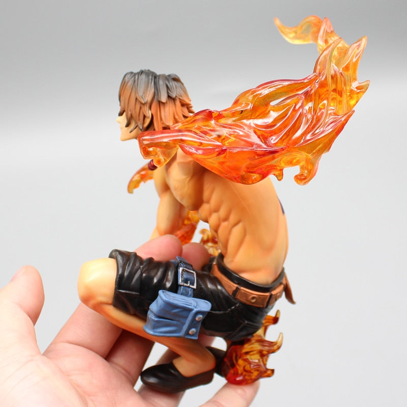 16cm Anime One Piece Action Figurine The Top War Portgas D Ace Figure Flame Drifting Ace PVC Collectible Model Doll Toys Gifts