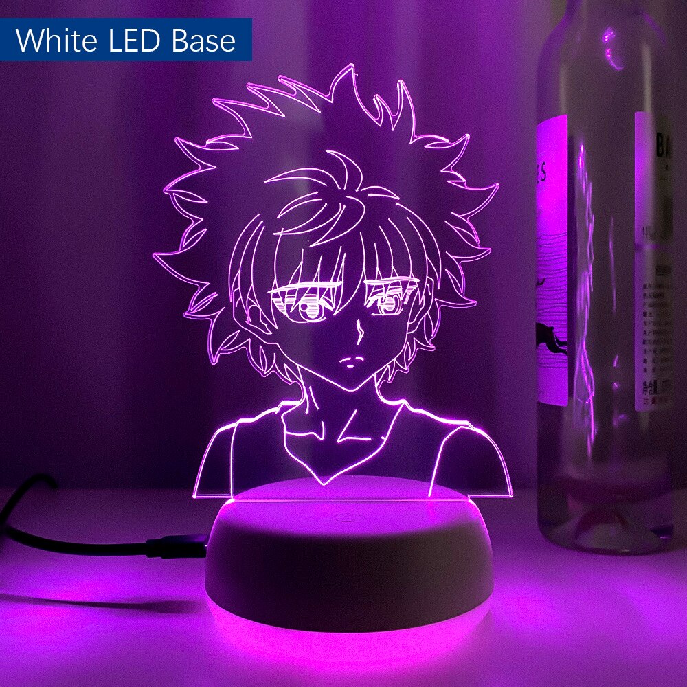 3d Led Lamp Anime Hunter X Hunter Killua for Bedroom Decor Nightlight Birthday Gift Acrylic Led Night Light Hxh Killua Cute