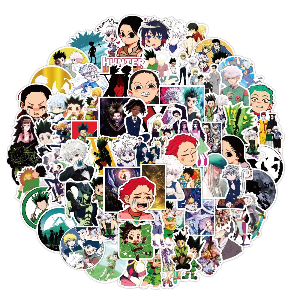 10/30/50/100PCS Anime HUNTER HUNTER Cartoon Stickers Kids Toy Gift DIY Suitcase Fridge Notebook Laptop Sticker Graffiti Decals