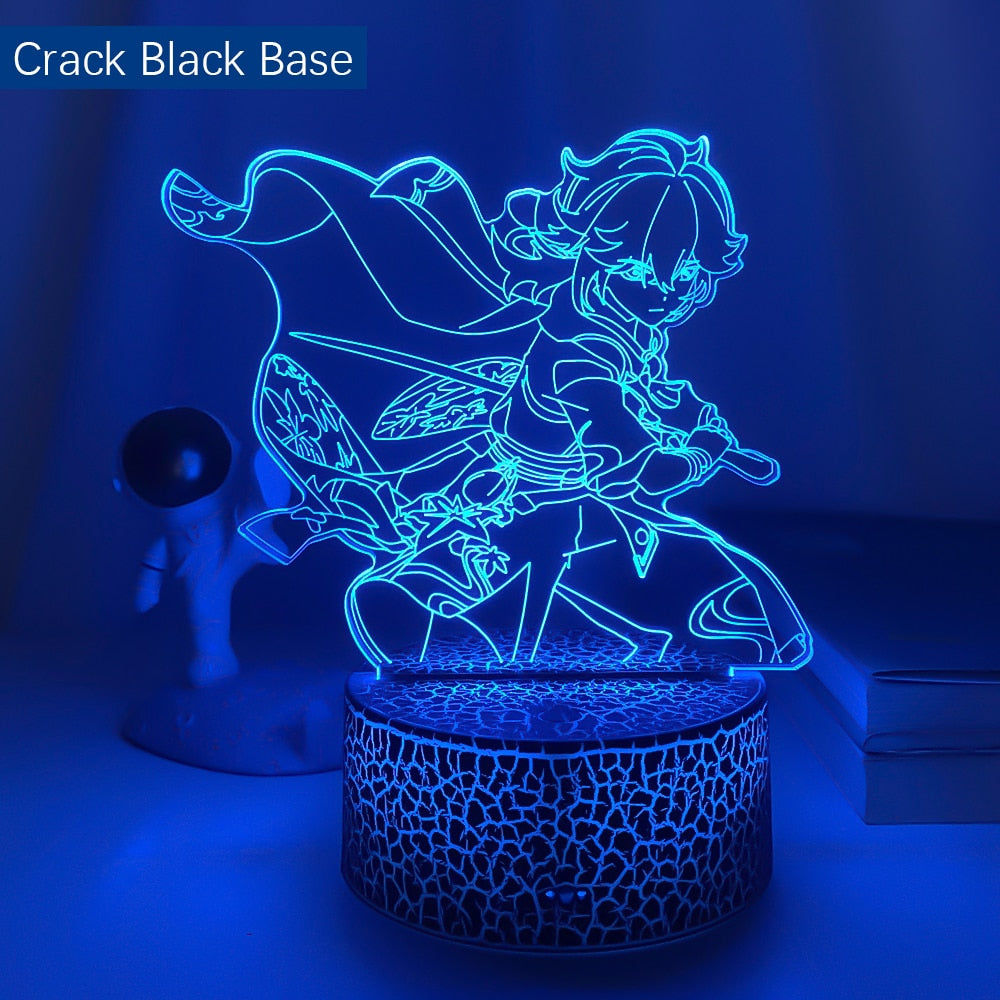 Genshin Impact Kaedehara Kazuha Led Night Light for Child Bedroom Decor Kids Birthday Gift Genshin Impact Led Night Lamp Bedside