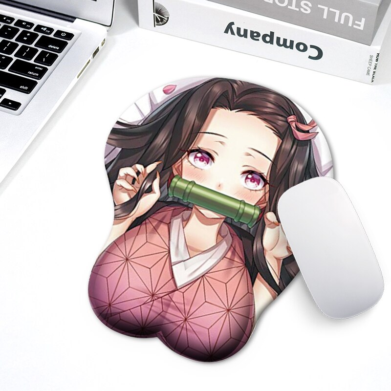 3D mouse pad Sexy big chest Japanese animation wrist pad Notebook office mouse pad